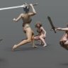 The Legend Sword – Fighting Poses for Genesis 3 and 8 Female